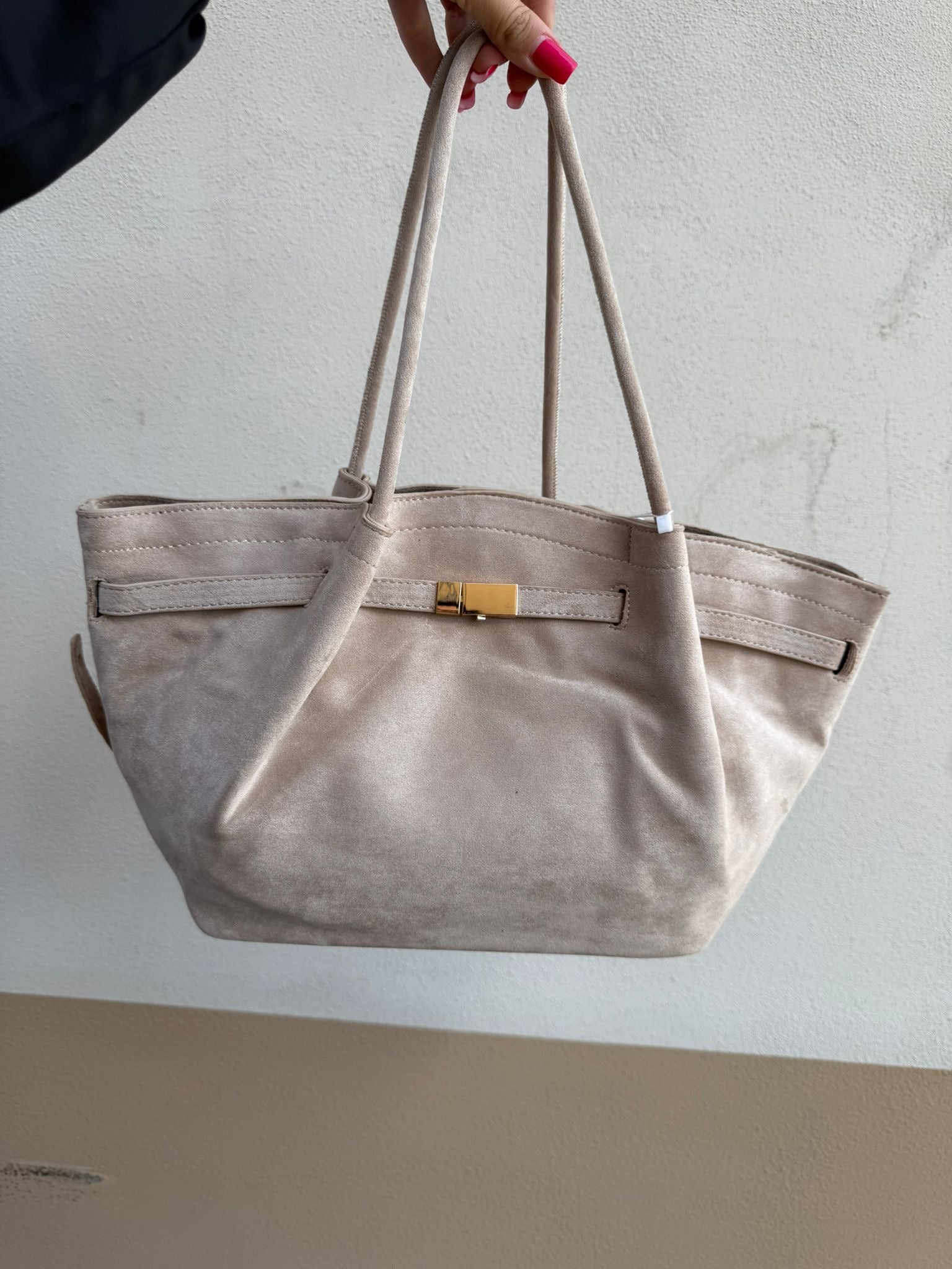 Borsa Kim camoscio
