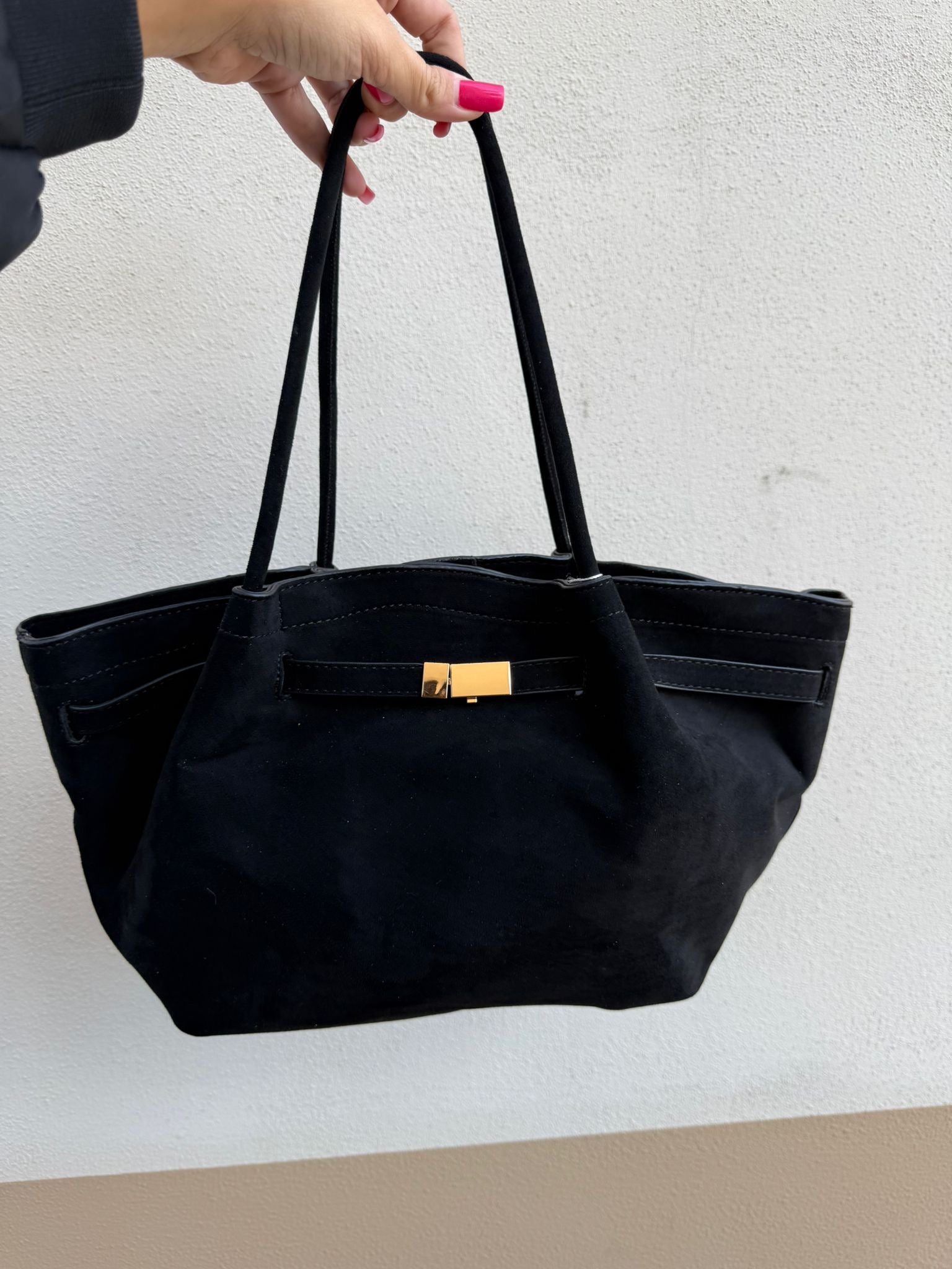 Borsa Kim camoscio