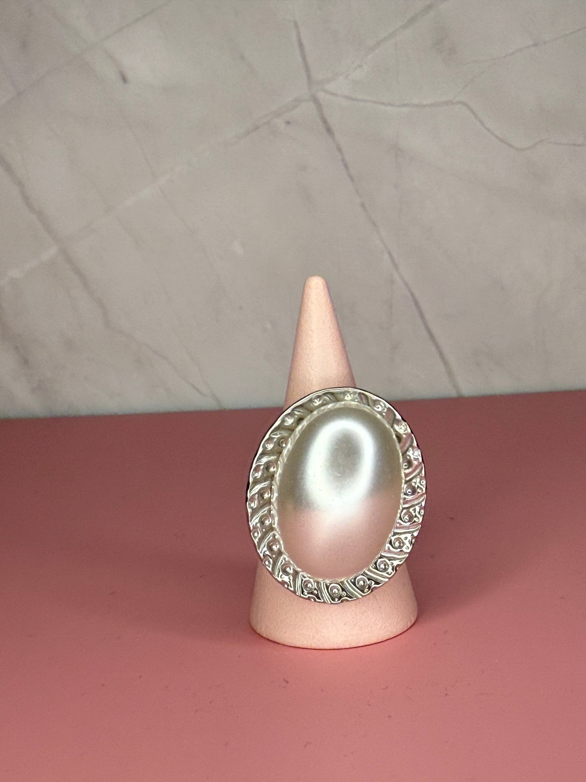 Anello madreperla big