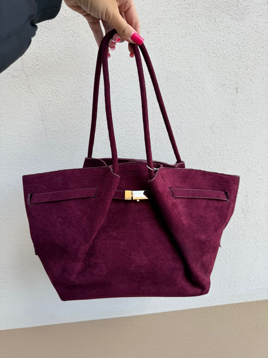 Borsa Kim camoscio