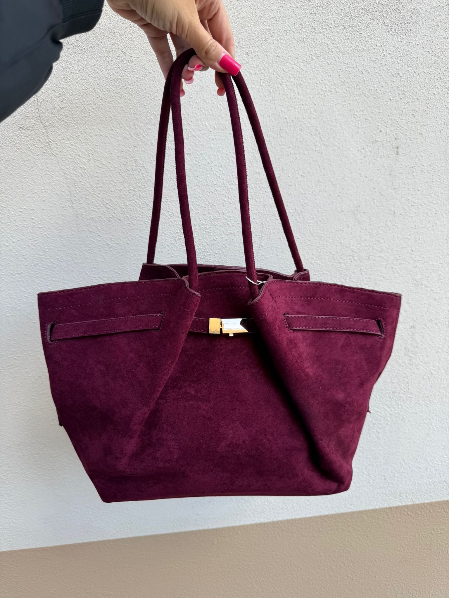 Borsa Kim camoscio