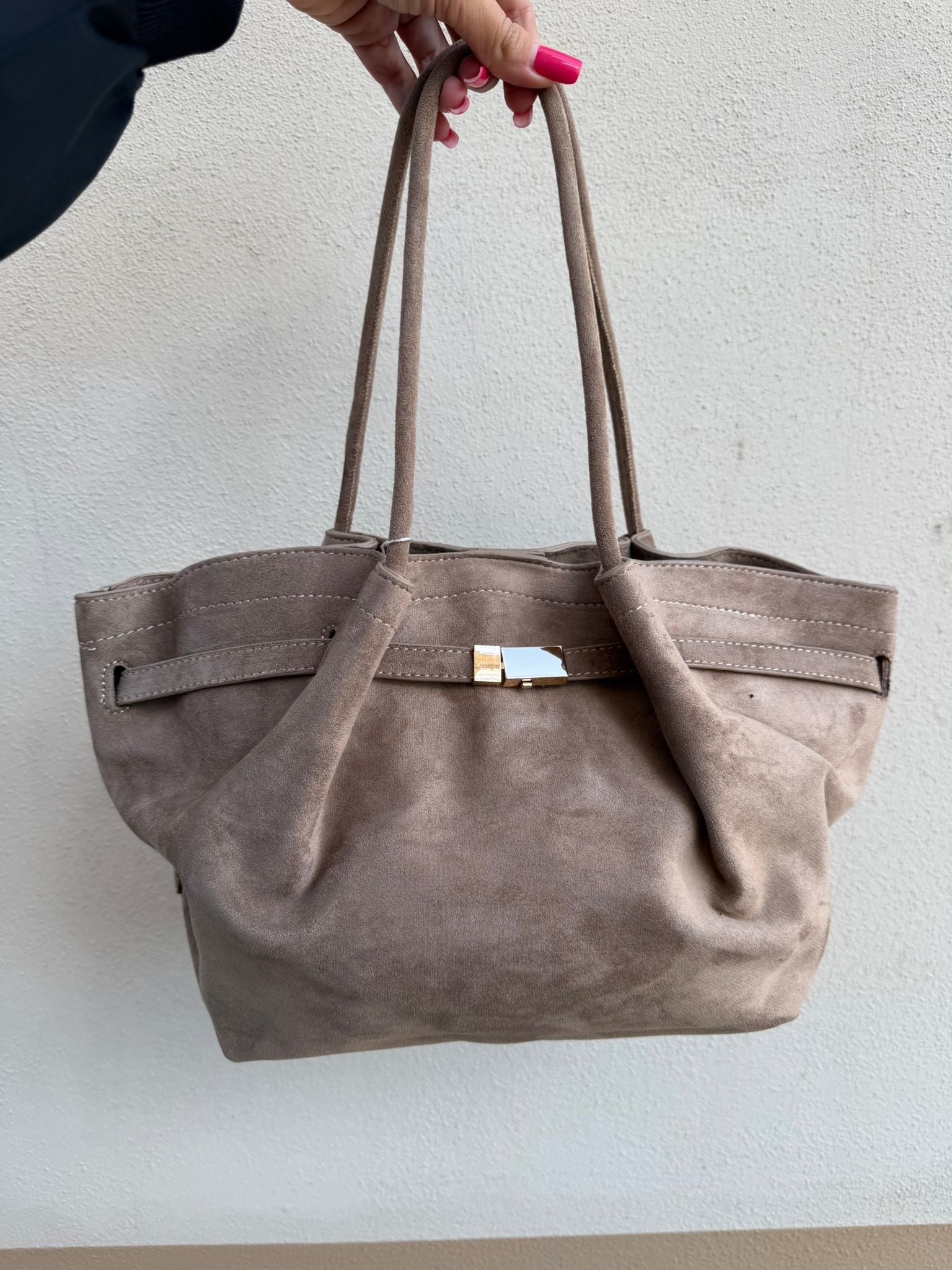 Borsa Kim camoscio