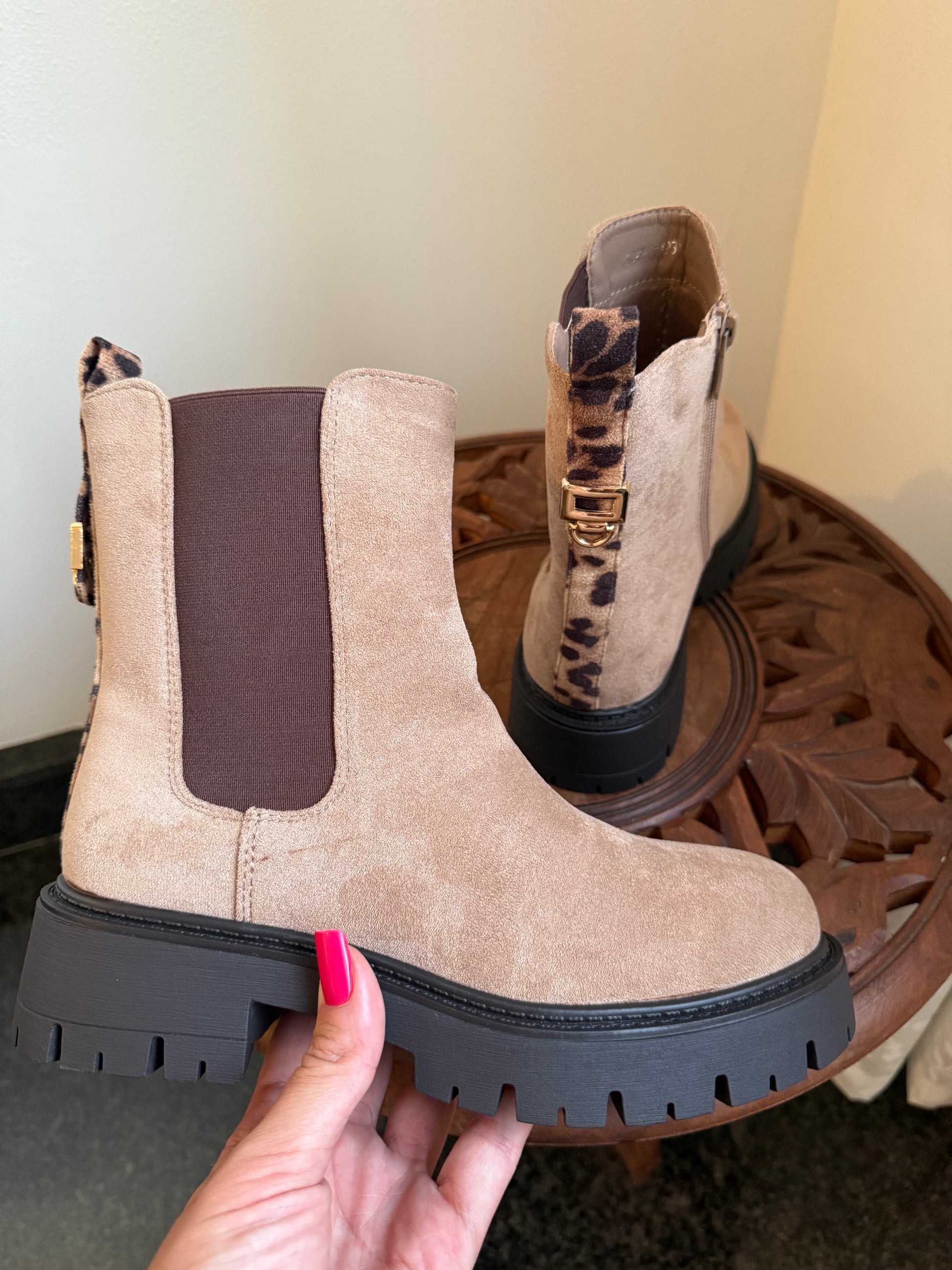 Stivaletti Boot leopard