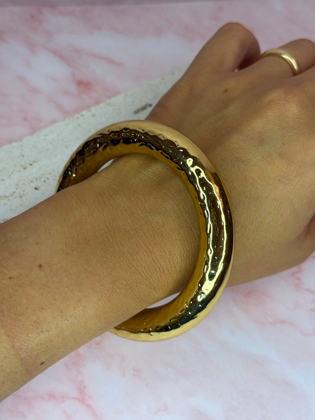 Bracciale Tondo martellato