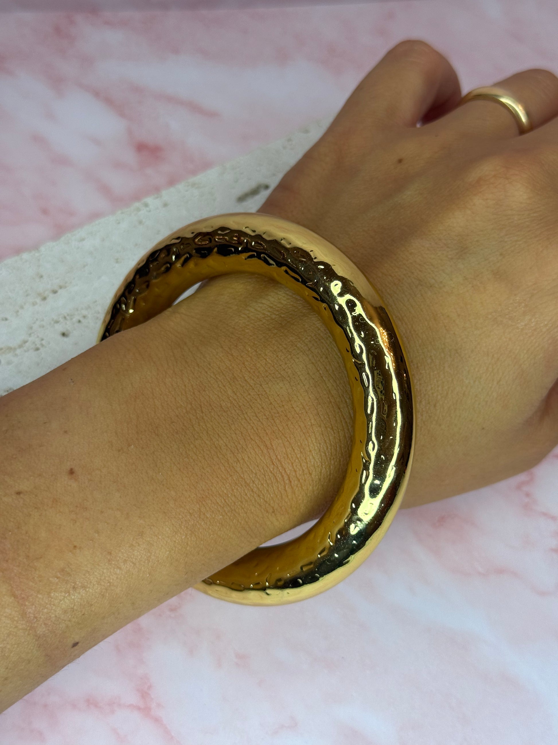 Bracciale Tondo martellato