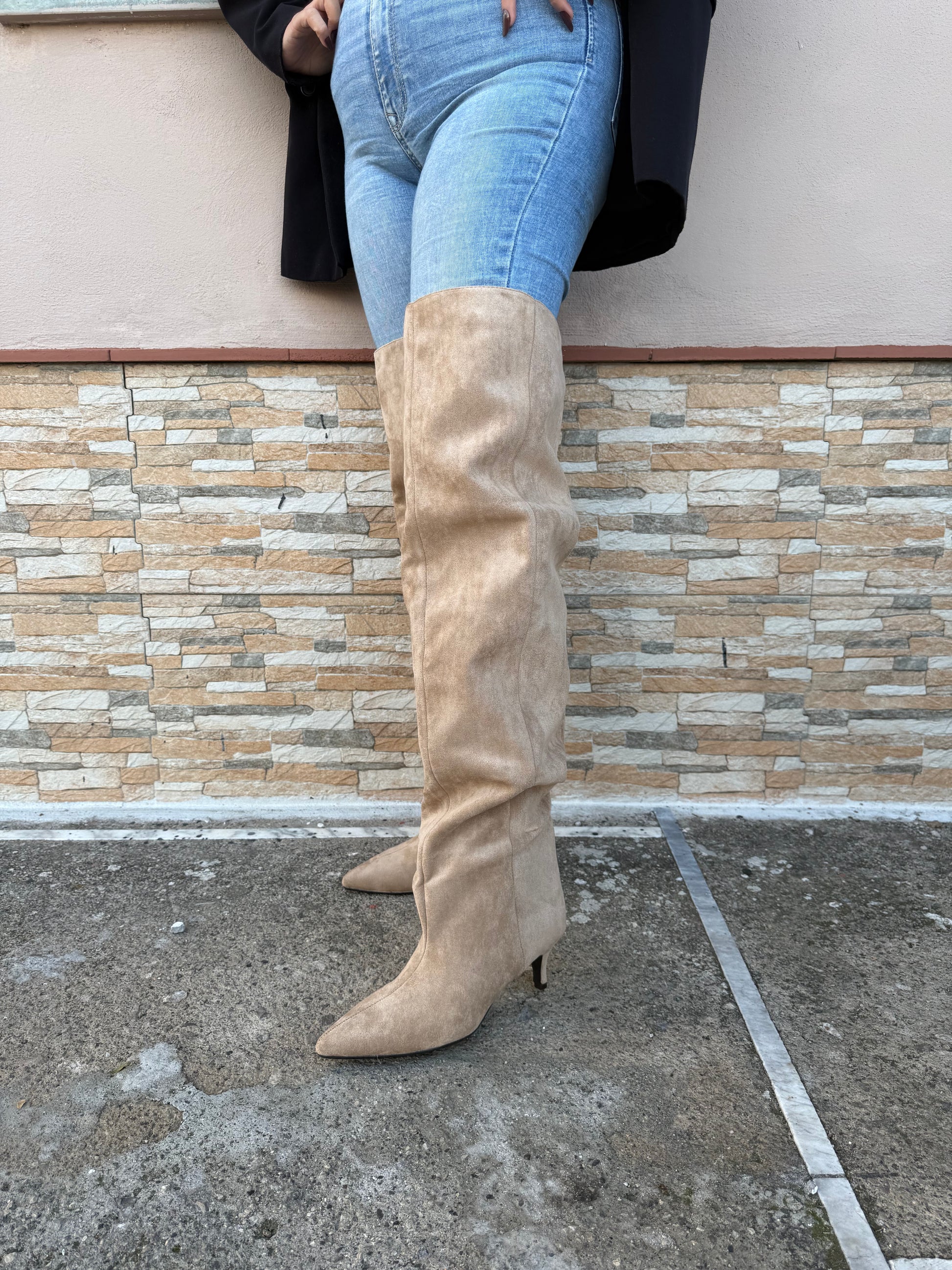 Stivali Madison Camoscio Sabbia