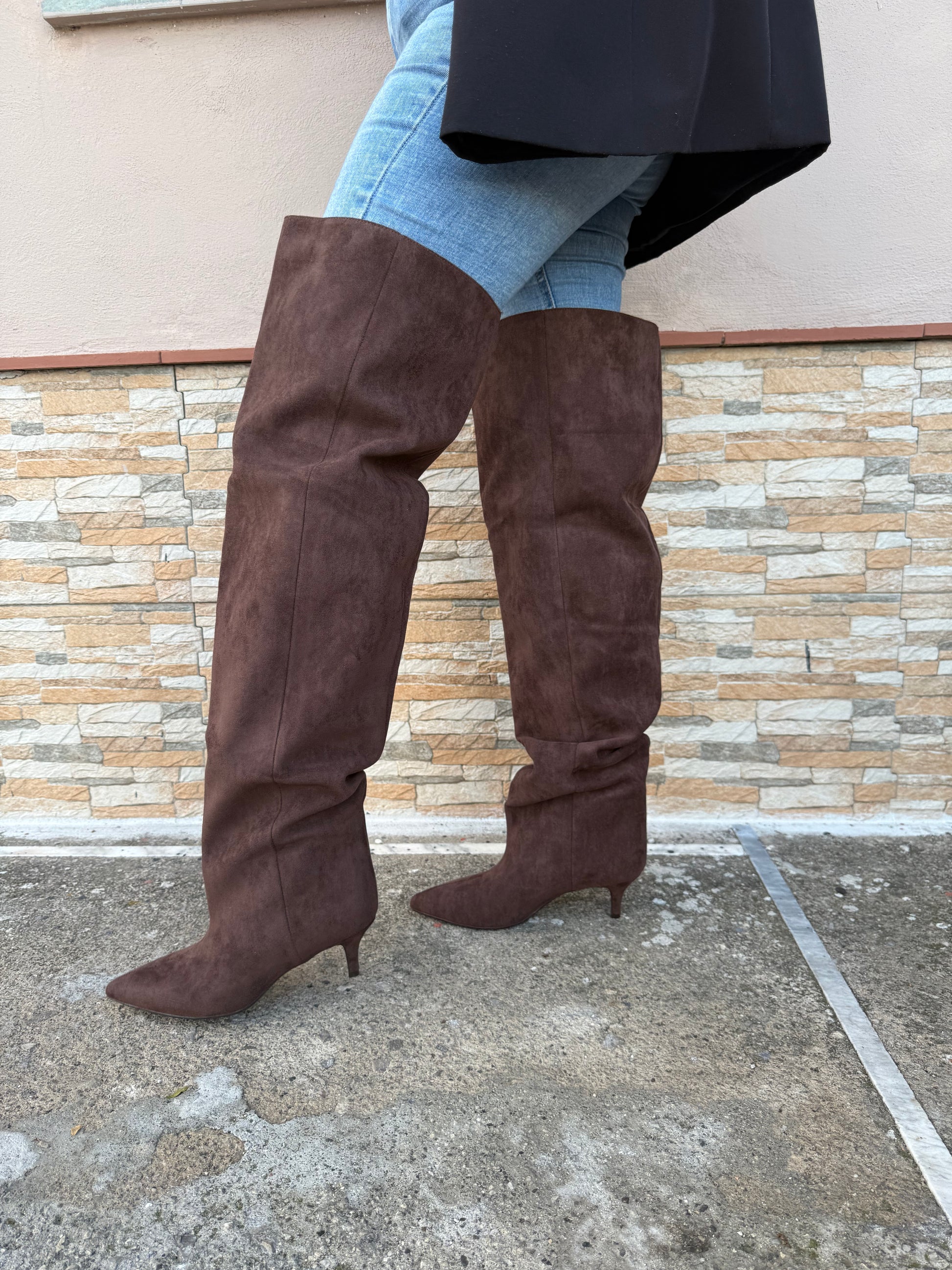 Stivale Madison camoscio marrone