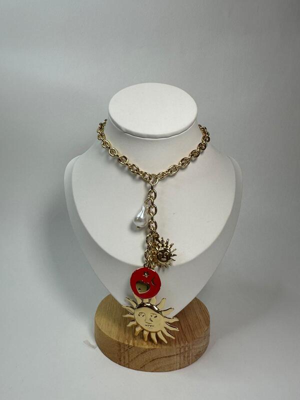 Collana Sole rosso