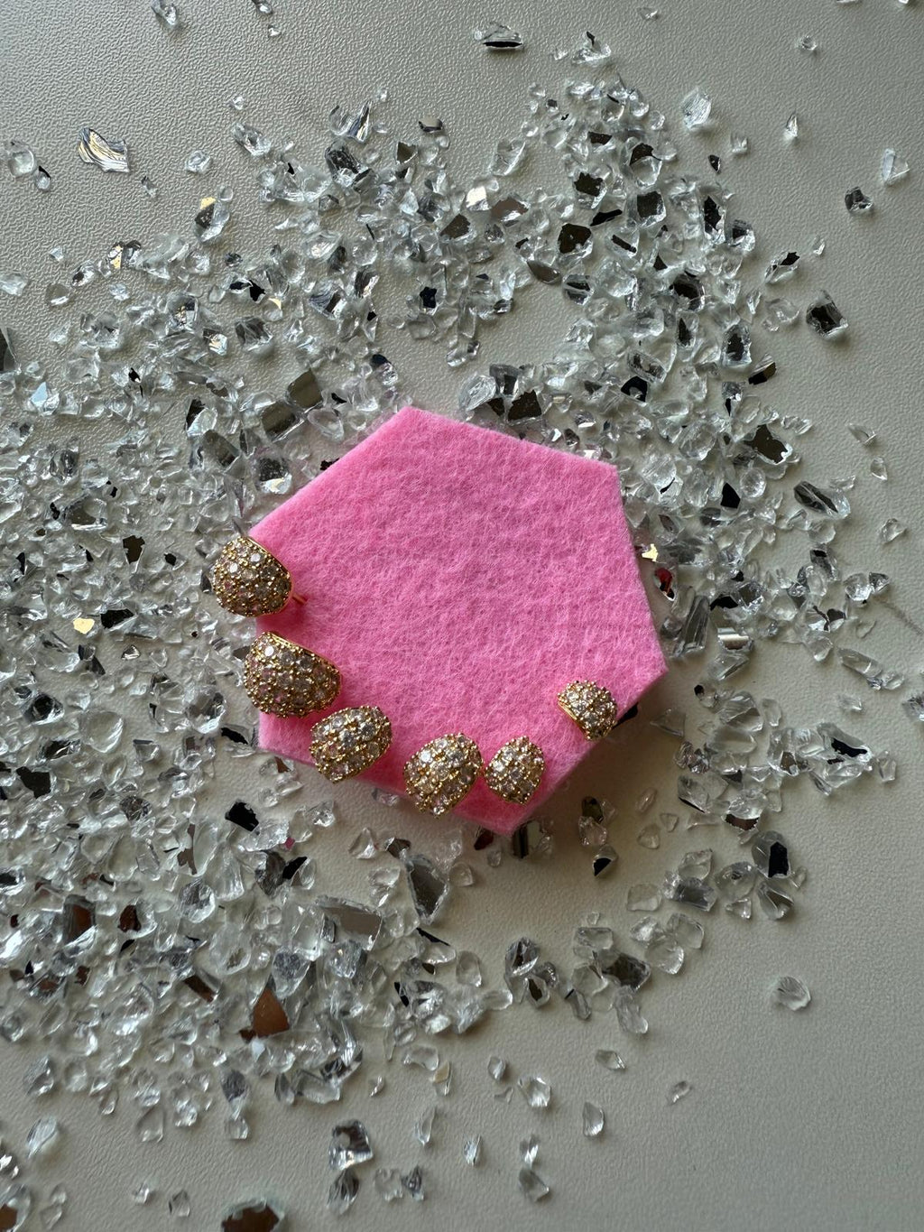 Set Orecchini goccia strass