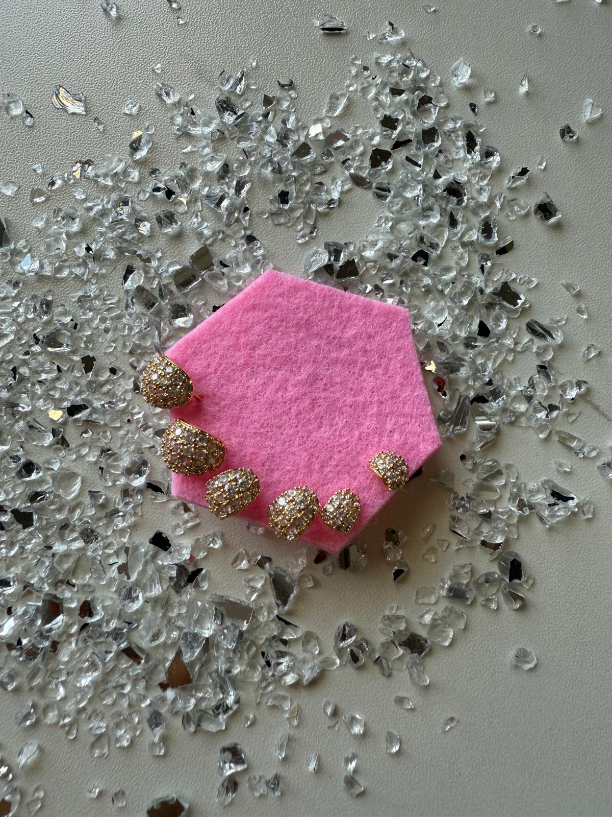 Set Orecchini goccia strass
