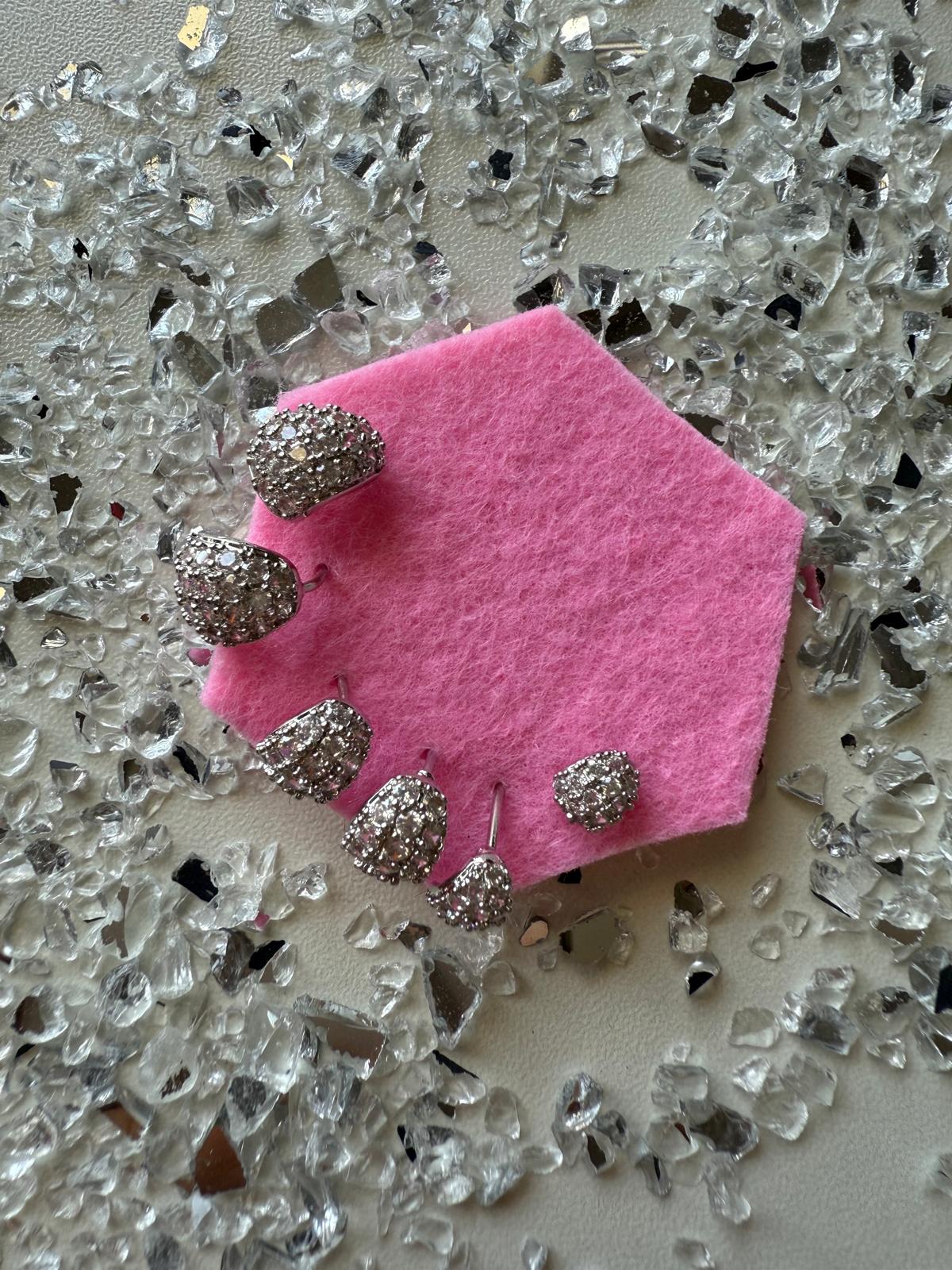 Set Orecchini goccia strass