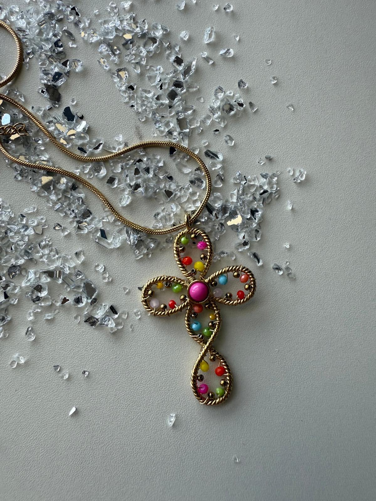 Collana Big Croce colors