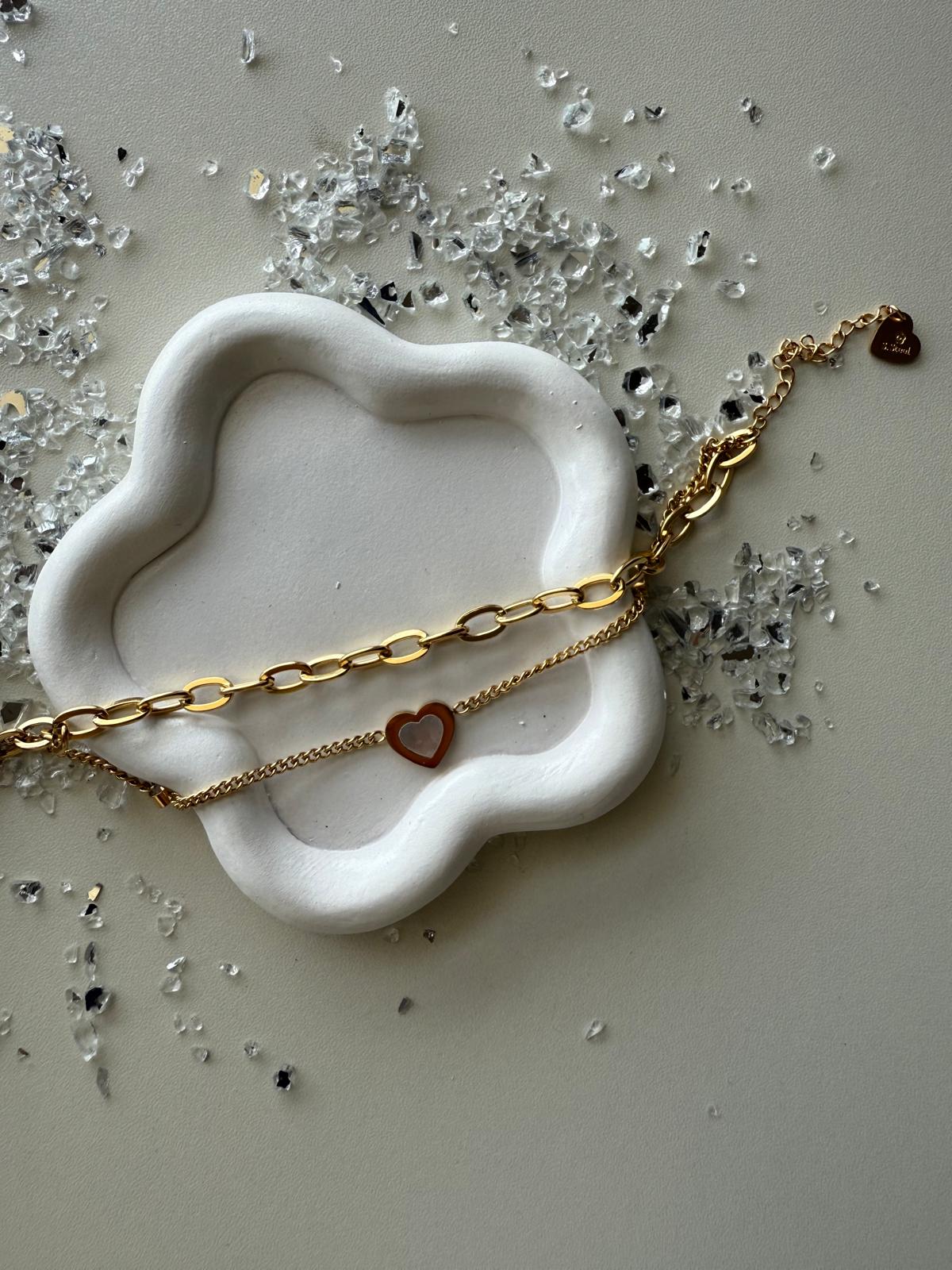 Bracciale duos heart