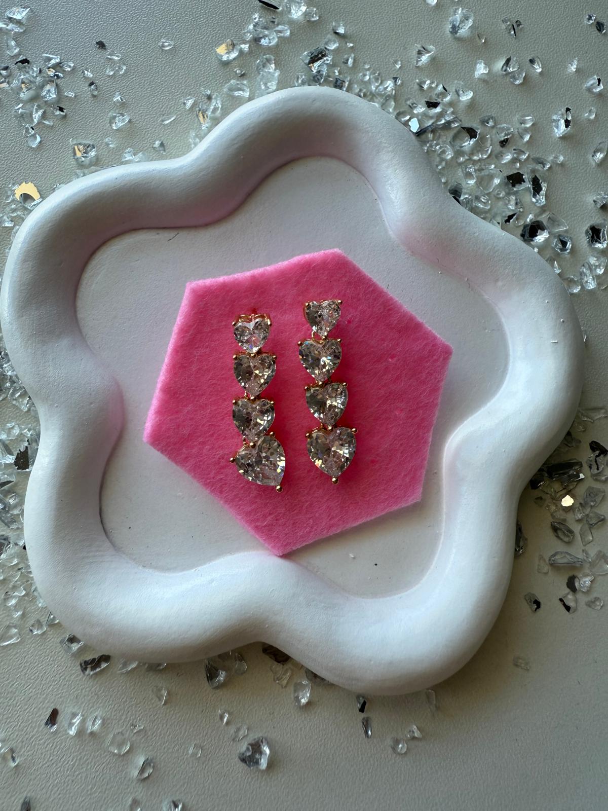 Orecchini Cuoricini diamond