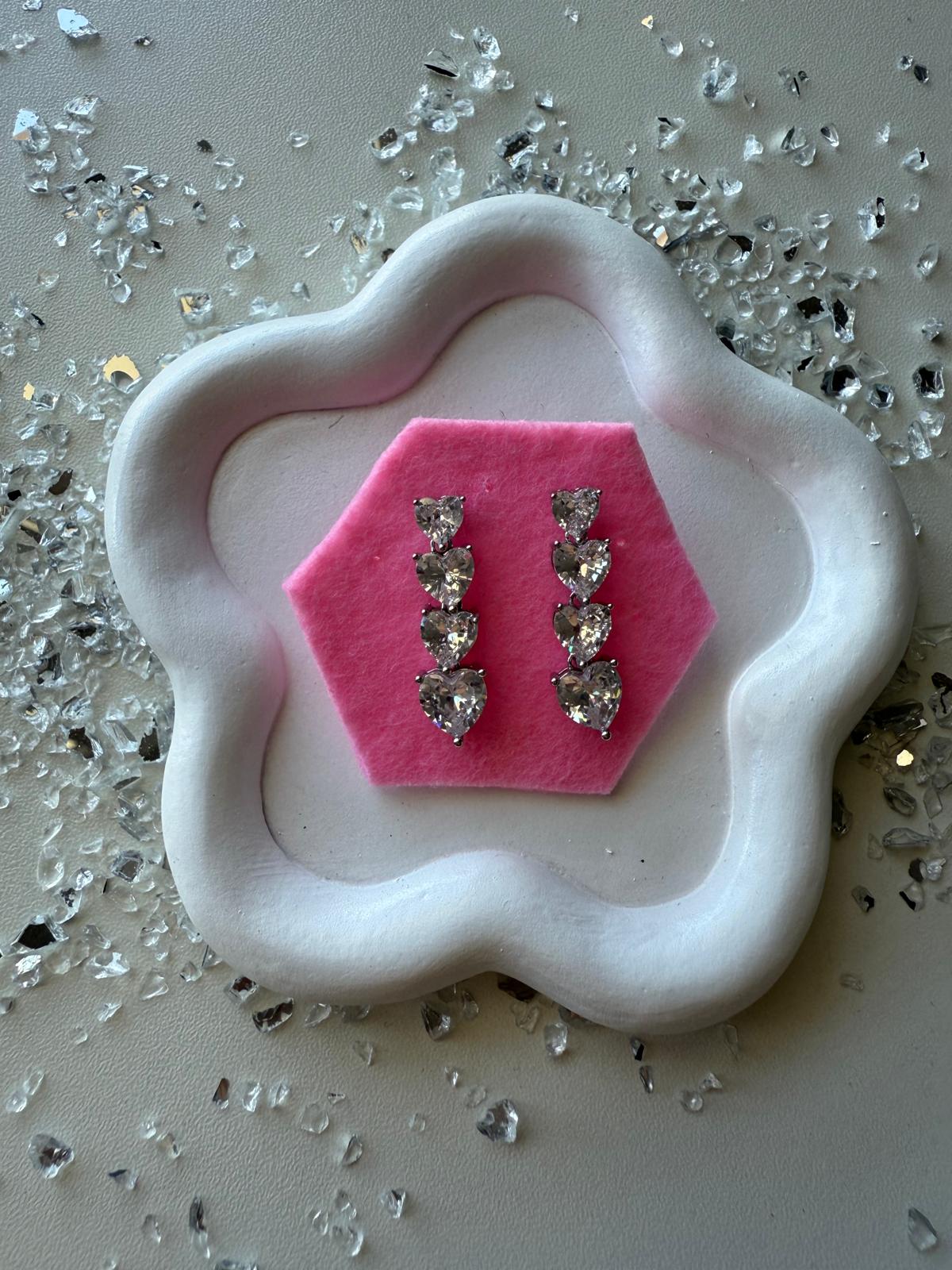 Orecchini Cuoricini diamond