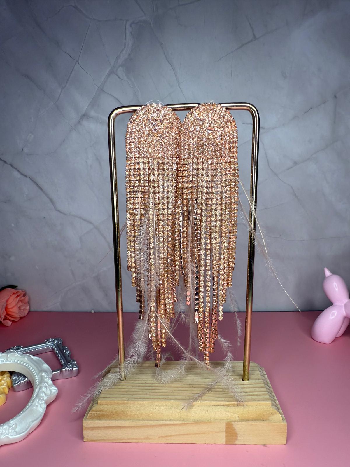 Orecchini Shine Piume